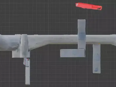 Subaru EJ25Engine Coolant Crossover 14050AA300 3D model