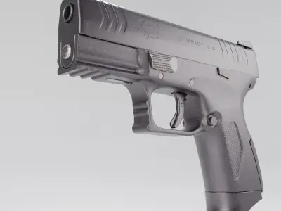 Pistol Low-poly 3D model