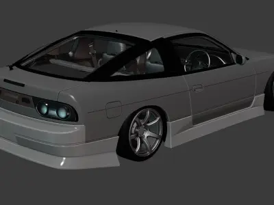 Origin Aggressive Body Kit for SH GTS GT7 Base Nissan 180sx 3D model