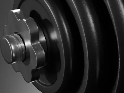 Adjustable Dumbbell Low-poly 3D model