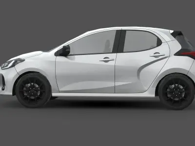 Mazda 2 Hybrid 2024 Low-poly 3D model