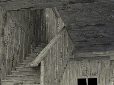Photorealistic shelter complete textures and materials  Low-poly 3D model