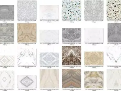 Symmetrical  Marble Textures HQ Texture