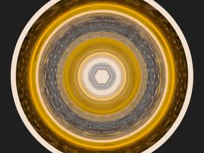 Golden wineglass of Royal Majesty 3D model