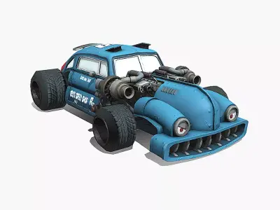 Car 49 Mercury Low-poly 3D model