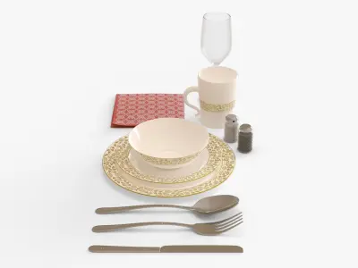 Table Setting 3D model