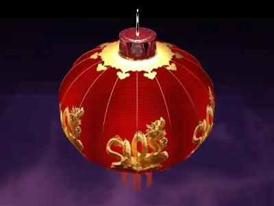 Chinese red lantern   3D model order