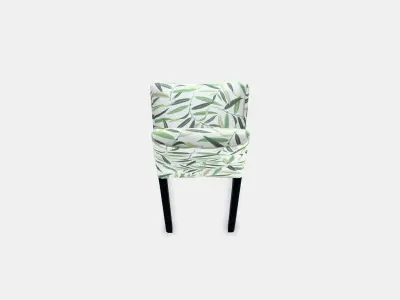 BERGMUND Bar stool with backrest 4 Low-poly 3D model