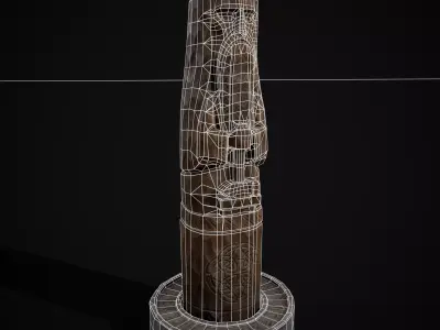 Slavic Gods Figurine Svarog Low-poly 3D model