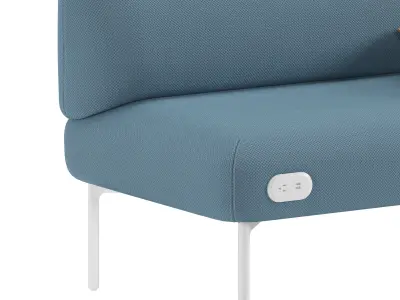 Haworth Cabana Two Seat Sofa S9CB-0 3D model