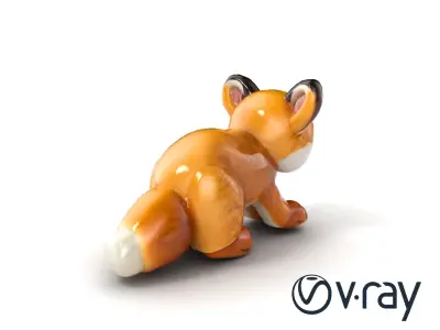 Arid Dreams Fox Plush model pack Low-poly 3D model