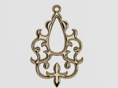 gold pendants 3D print model