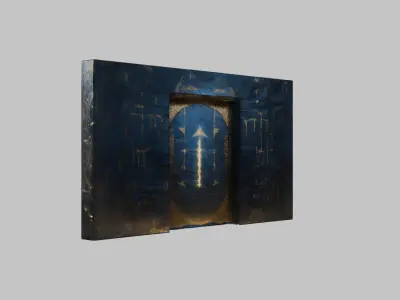 Ancient Stone Portal 3D Model Low-poly 3D model