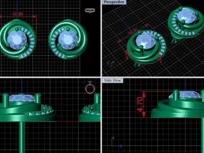 Diamond Curl 3D print model