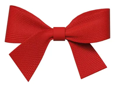 Christmas Bow Ribbon 79 Low-poly 3D model