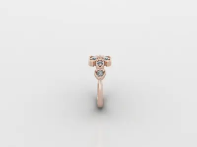 Solitaire Ring Version 1 SR23 3D model