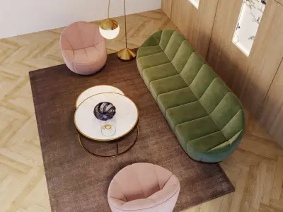 Livingroom Scene 3D model