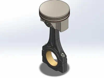 Engine Piston Assembly 3D print model