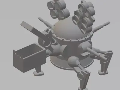 The Free Heathen Workshop present The CT-80z Battle Bots Free 3D print model