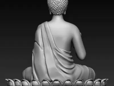 Buddha Idol 3d printable model 3D print model