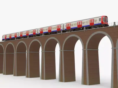 London underground viaduct 3D model