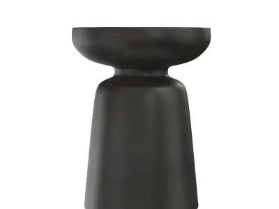 Arthur Accent Table Antique Zinc 3D model