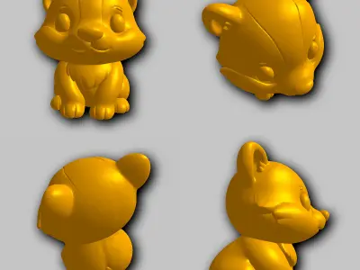 Badger - Kawaii Animals Collection 3D print model