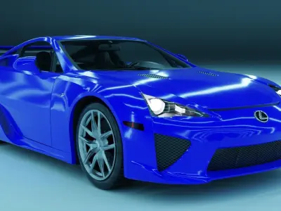 Lexus LFA 3d Model Low-poly 3D model