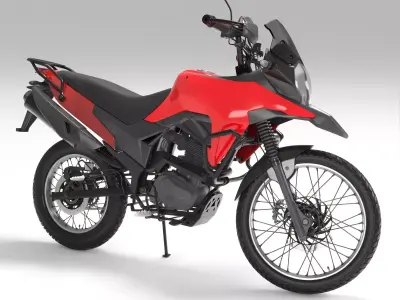 Moto 01 Low-poly 3D model