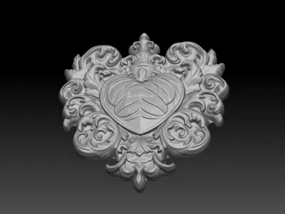 Bas relief Frame 240506 07 3D print model