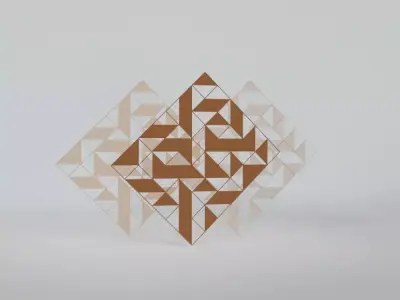 decorative wall panels patten Free low-poly 3D model