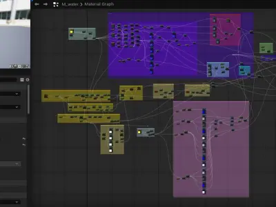 Material Water for Unreal Engine Texture