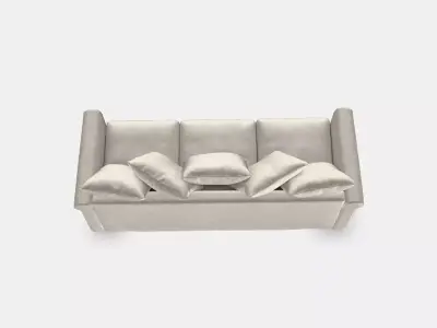 GRONLID Cover for 3-seat sofa Low-poly 3D model