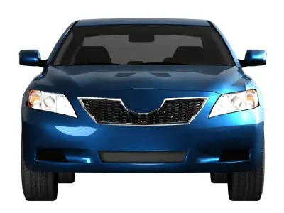  Toyota Camry 3D Model Low Poly Realistic Low-poly 3D model