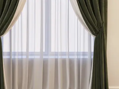 Set 29 Curtains 3D model