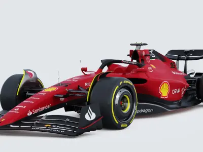 F1 Ferrari F1-75 2022 3D model