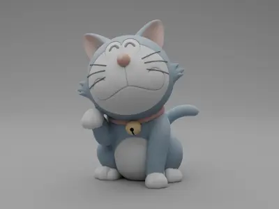 Cat toy Low-poly 3D model