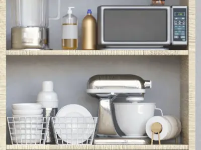 Huge set for kitchen and restaurants 3D model