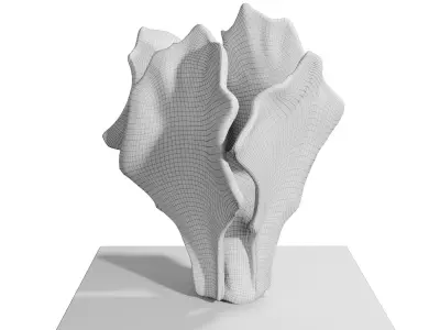 Shoko koike White form A 2018 sculpture  3D model