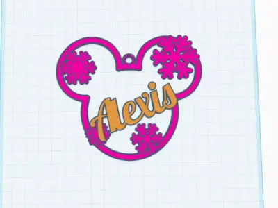 Mickey Christmas ornament pack A 3D print model