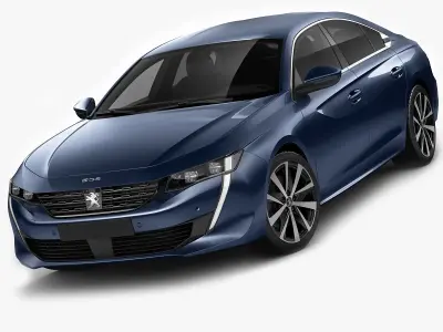 Peugeot 508 GT and Allure 3D model