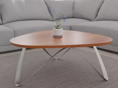 Modern Coffee Table  Low-poly 3D model