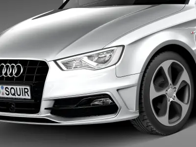 Audi A3 2013 S-Line 3D model
