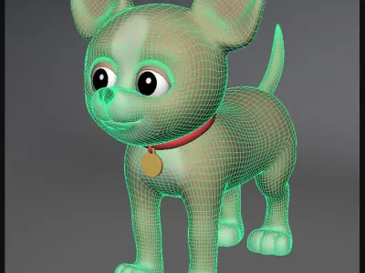 Cartoon Chihuahua 3D model