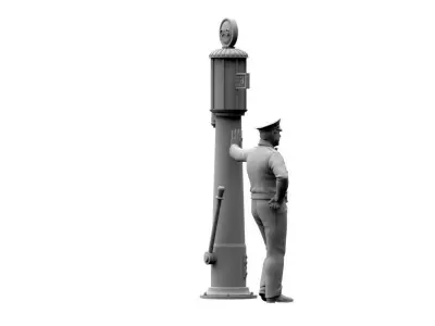 Gas Station Staff 3D print model