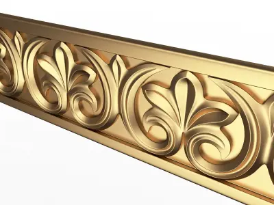 Ornament Element Molding 07 Low-poly 3D model