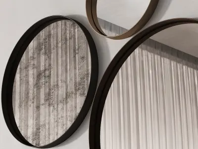 214 De Castelli Riflesso mirror 3 options 3D model