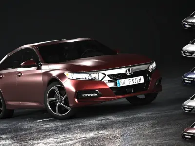 Honda Accord 2020 Low-poly 3D model