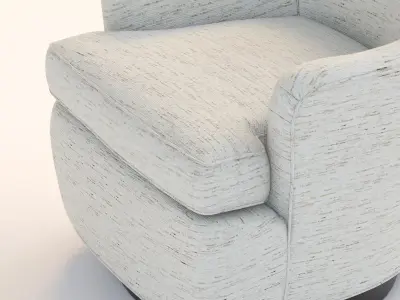 Daphine Return Swivel Chair 3D model