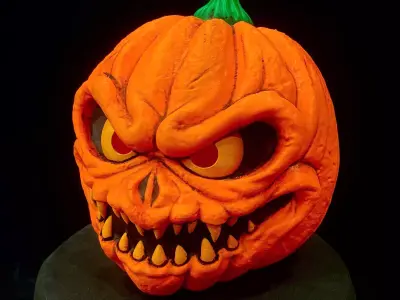 Jack-O-Lantern Wearable - Pumpkin Decoration and Cosplay 3D print model